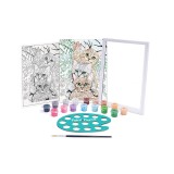Set de Pictura pentru copii, accesorii si Rama, Tematica Pisicute, ATU-086649, Oem