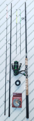 SET FEEDER Lanseta HARRIER 3,30m 120gr + Mulineta SPARKLER 4000 + 150m fir foto