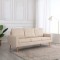 vidaXL Canapea cu 3 locuri, crem, material textil 288716