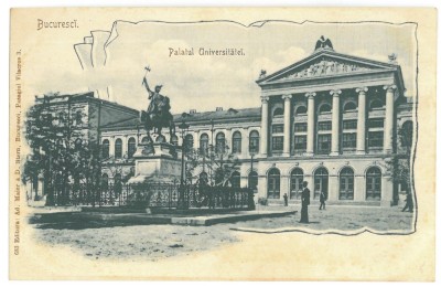 4227 - BUCURESTI, University, Litho, Romania - old postcard - unused foto