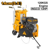 Cumpara ieftin Masina pentru Debitat Asfalt Beton 13cp, 120kg, 14cm taiere, Ingco GSF16-2E