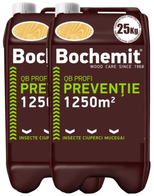 Solutie tratare preventiva lemn Bochemit QB Profi transparent 2x25kg foto