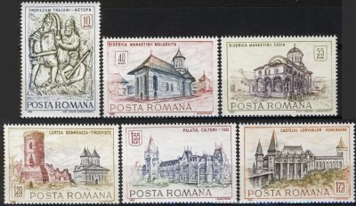 Romania MNH 1968 - Monumente istorice - LP 686 foto