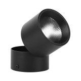 Cumpara ieftin Aplica LED Techstar&reg; AP, Putere 7W, Culoare Lumina 4500K, Diametru 6cm, CRI 80+, Corp Aluminiu, Reglabil 90&deg;, Negru