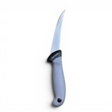 Cumpara ieftin Cutit pentru filetat gri, lama flexibila curbata 12 cm, 99 g, otel inoxidabil, maner ergonomic, pentru peste, carne si portionare precisa
