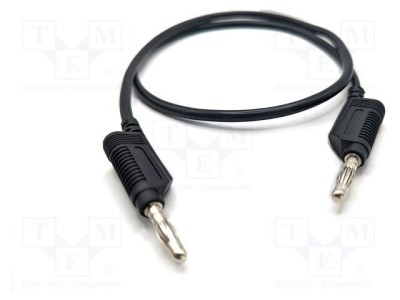 Cablu de măsurare MUELLER ELECTRIC 60V DC 32A 2m cu soclu axial 4mm negru foto