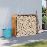 vidaXL Suport de bușteni, aspect de lemn, 120x45x100 cm, oțel galvanizat