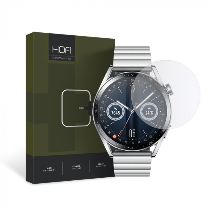 Folie de protectie Hofi Glass Pro+ pentru Huawei Watch Gt 3 (46 mm) Transparent