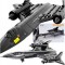 1:74 BLOCURI DE CONSTRUCȚIE PENTRU COPII SET DE MODELE DE AVIOANE MILITARE BLACKBIRD