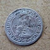 Austria Tirol 3 kreuzer 1657 argint Ferdinand Karl
