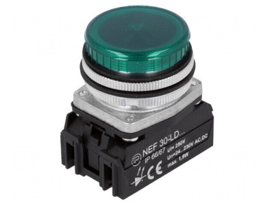 Lumină de Control LED 30mm 15-30&amp;deg;C IP20 24-230V AC/DC foto