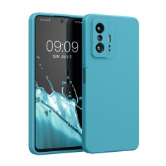 Husa Kwmobile pentru Xiaomi 11T/11T Pro, Silicon, Albastru, 56573.223 foto