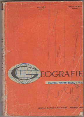 Ion Rosca, Adrian Trutescu - Geografie - Manual clasa a VI-a (1965) foto