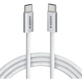 Cablu Date si Incarcare USB-C - USB-C Anker Zolo, 240W, 1m, Alb A8060H21
