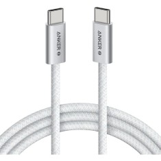 Cablu Date si Incarcare USB-C - USB-C Anker Zolo, 240W, 1m, Alb A8060H21