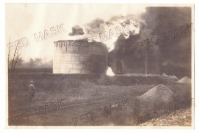 483 - PLOIESTI, Fire at the warehouse - old postcard, real Photo 14/9 cm unused foto