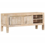 Cumpara ieftin Comodă TV, 110x35x46 cm, lemn masiv de mango