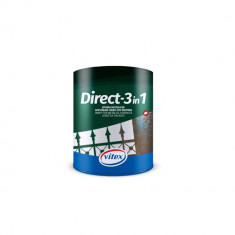 Vopsea Email Lucioasa Vitex Direct 3-1, 2.5 L, Gri, Cod 66, Vopsea Email Suprafete Tratate si Vopsite, Vopsele pentru Suprafete Ruginite, Vopsele Anti