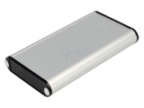 Carcasă aluminiu gri 72x120x19mm