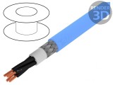 Cablu ecranat IB-BIT 500 CY 4x1mm2 cu tresă de cupru cositorit