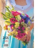 Calendar cu spira Flori 2026 (format A3)