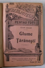 GLUME TARANESTI de IOAN ADAM / FIRISOARE DE AUR de TUDOR PAMFILE / CULEGERE DE GHICITORI ROMANESTI (CIMILITURI ) de TUDOR PAMFILE , COLEGAT DE TREI C foto