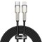 Cablu Type-C la Lightning, 20W, 25cm - Baseus Cafule Series Metal (CATLJK-01) - Black