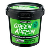 Scrub Modelator pentru Corp cu Cafea Verde si Ulei de Portocala Green Apelsin 200 grame Beauty Jar Cod: BJ0124