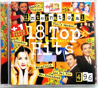 cd: Var. - 18 Top Hits Aus Den Charts 4 / 96 _NM / NM_Top 13 Music,Germania 1996 foto