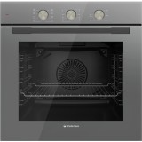 Cuptor electric incorporabil Studio Casa FE660 Parma Glass Grey, 6 functii, Ventilator, Timer mecanic, Sticla gri