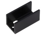 Radiator extrudat U TO220 negru 40x20x20 mm - Radiator extrudat TO220 negru 40x20x20 mm