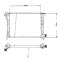 Radiator racire Peugeot 106 (1_), 08.1991-11.1994, Motorizare 1, 4 D 37kw Diesel, tip climatizare Cu/fara AC, cutie Manuala, dimensiune 530x320x23mm,
