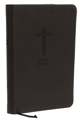 Kjv, Value Thinline Bible, Large Print, Leathersoft, Black, Red Letter Edition, Comfort Print foto