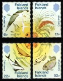 Falkland 1984, Mi #415-418**, fauna, pasari, cetacee, pesti, MNH! Cota 10 &euro;!