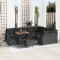 vidaXL Set de canapele pentru grădină 12 pcs Negru 90 x 55 x 71 cm 3363734