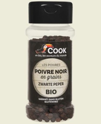 Piper negru boabe bio 50g Cook foto