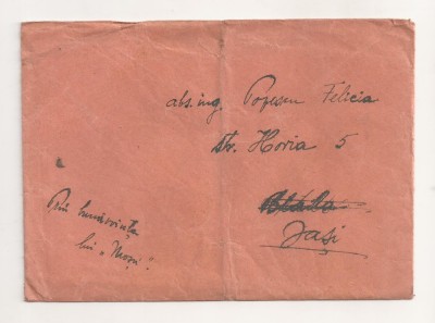FD6 - Plic Circulat Intern, Braila - Iasi, Include Corespondenta - 1953 foto