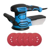 Slefuitor Orbital cu Excentric, 450 W, 125 mm,6000-13000 RPM, 6 Viteze, Velcro, SofiaCONCEPT&reg;, Negru/Albastru
