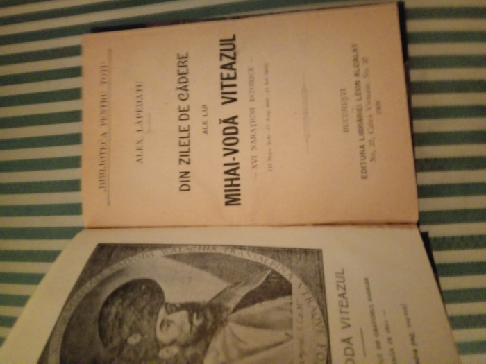 Alex. Lapedatu Din zilele de cadere ale lui Mihai-Voda Viteazul, ed. princeps