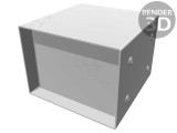 Carcasă din oțel cu panou 1458A3 102x102x76mm