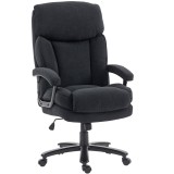 HOMCOM Fotoliu managerial ergonomic scaun birou p&acirc;nă la 200 kg cu aspect de in, spătar &icirc;nalt, | Aosom Romania