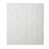 Tapet 3D Autoadeziv Caramida Alba Relief 77x70cm Lavabil Rezistent Umiditate Living Dormitor Baie Hol Birou