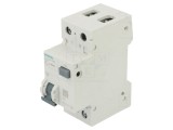 &Icirc;ntrerupător RCBO SIEMENS 8A Ires 30mA 1 Poli 230/400VAC IP20