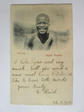 Cumpara ieftin Rara! Carte postala Africa de Sud-Cape Town-Băiat Zulu,circ.1901 cu timbru rar, Circulata, Printata