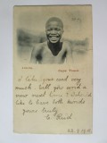 Cumpara ieftin Rara! Carte postala Africa de Sud-Cape Town-Băiat Zulu,circ.1901 cu timbru rar