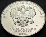 Moneda comemorativa 25 RUBLE - RUSIA, anul 2020 * cod 2360 = UNC, Europa