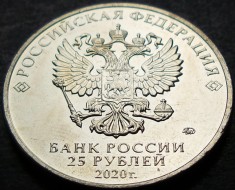 Moneda comemorativa 25 RUBLE - RUSIA, anul 2020 * cod 2360 = UNC