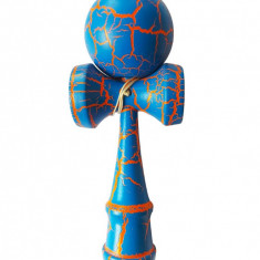 Kendama profesionala, Albastru/Portocaliu, 14KD