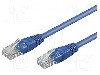 Patch cord Cat 5e, U/UTP, conexiune 1:1, 0.5m, Goobay - 68335