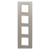 Rama Ornament 4P verticala metal LUX Gewiss Chorus aluminiu periat GW16229XS